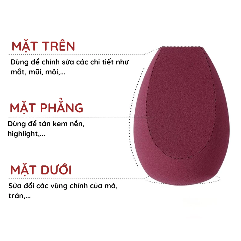  Miếng Mút Tán Nền BH Cosmetics Foundation Blender BHM003